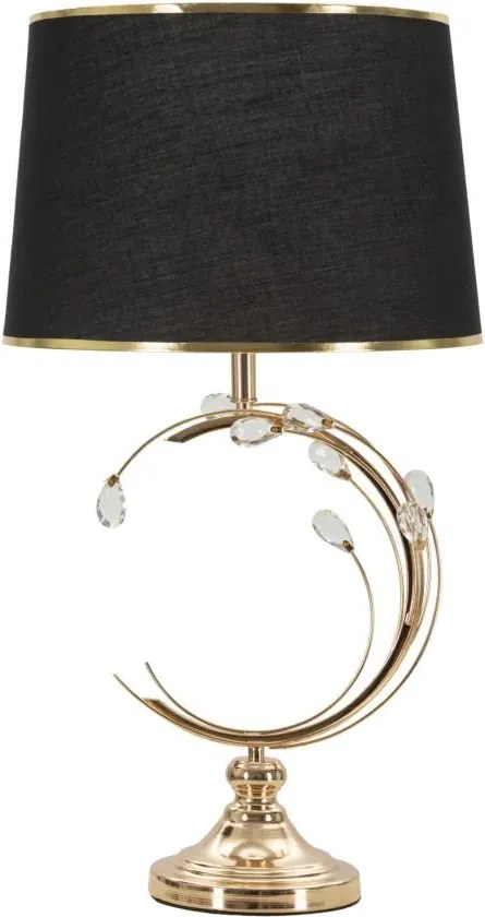 Stolná lampa Bruxelles 65 cm čierno-zlatá