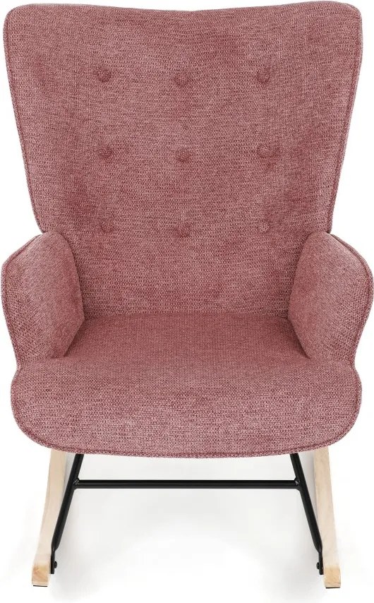 Hojdacie kreslo FABIAN — látka, ružová