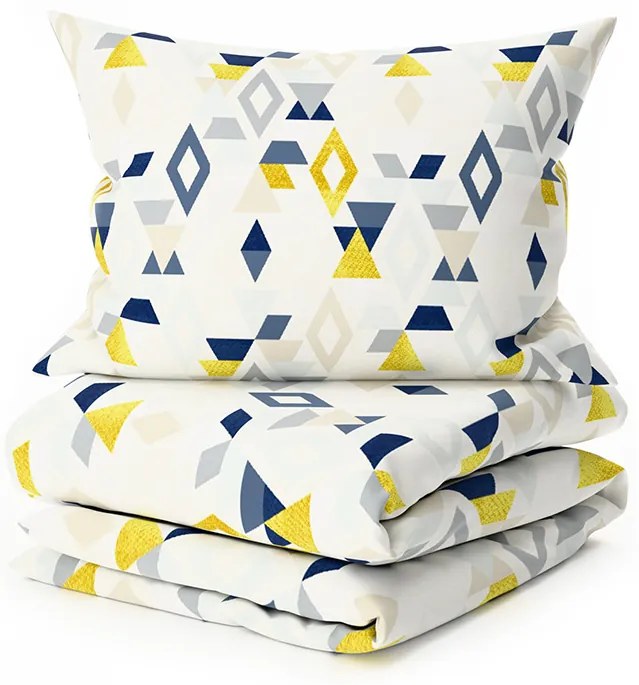 Obliečky z mikrovlákna GEOMETRICA farebné Rozmer obliečky: 2 ks 70 x 90 cm | 200 x 220 cm