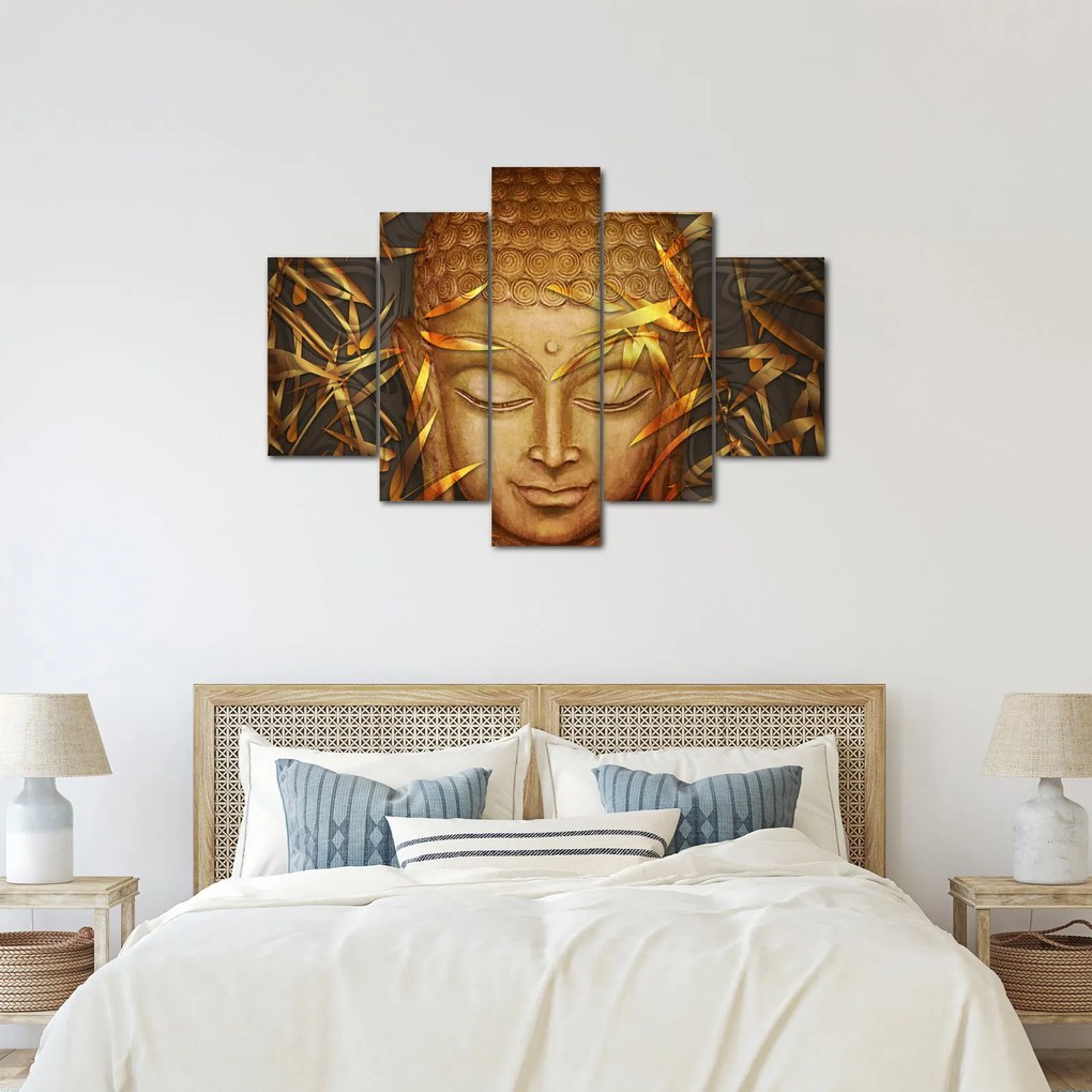 Obraz - Zlatý Budha (150x105 cm)