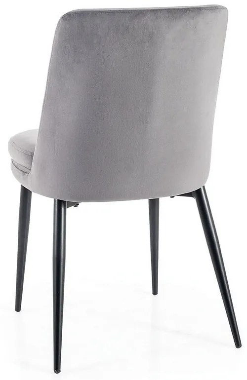 Jedálenská stolička Kayla Velvet, sivá