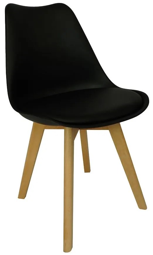 Stolička Vegas čierna eko