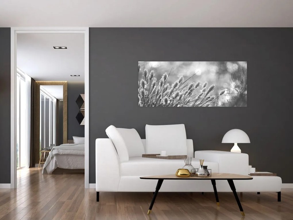 Obraz - Béžová soft grass N⁰1 (120x50 cm)