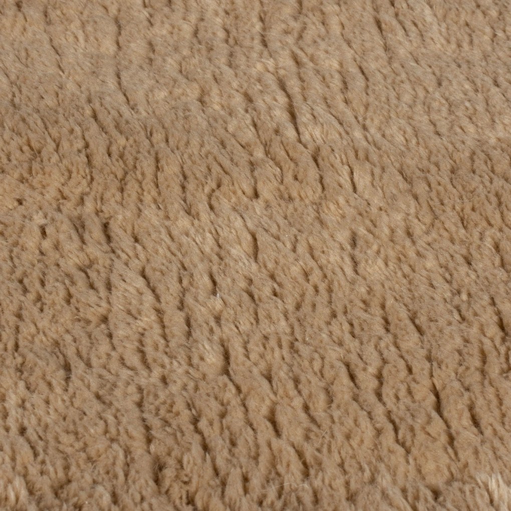 Flair Rugs, Kusový koberec Faroe Faux Fur Natural, 160x230, hnedá, obývacia izba