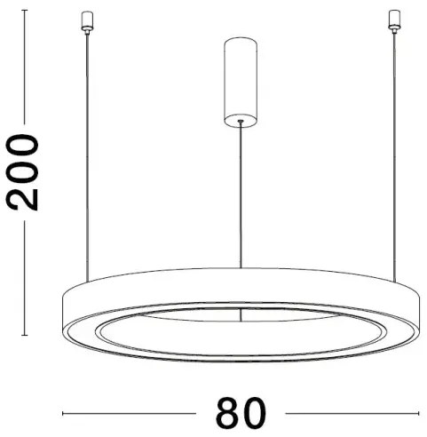 LED luster Sting 80 zlatá