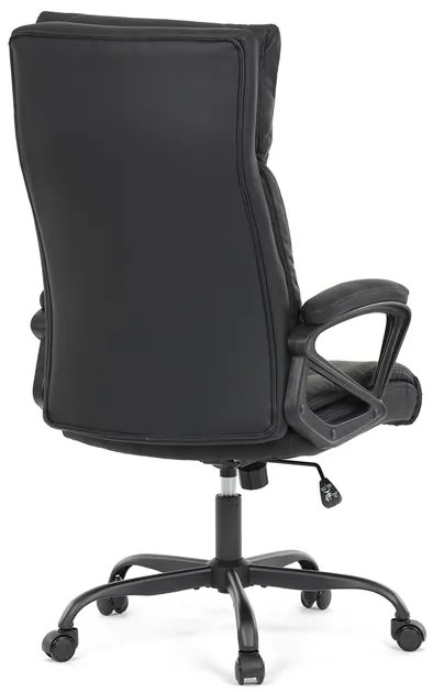 Autronic BONTEC Kancelárske kreslo, hojdací mechanizmus, čierna ekokoža, KA-Y346 BK Farba: Modrá