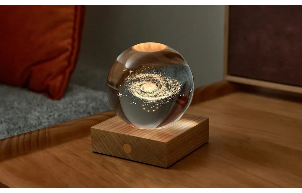 Tmavohnedá svetelná dekorácia na USB Amber – Gingko