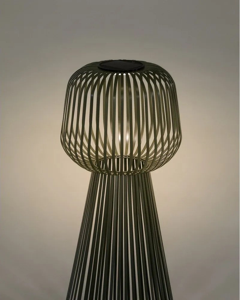 LED stolové vonkajšie svietidlo so stmievačom so solárnym panelom (výška 70 cm) Reiba – Kave Home