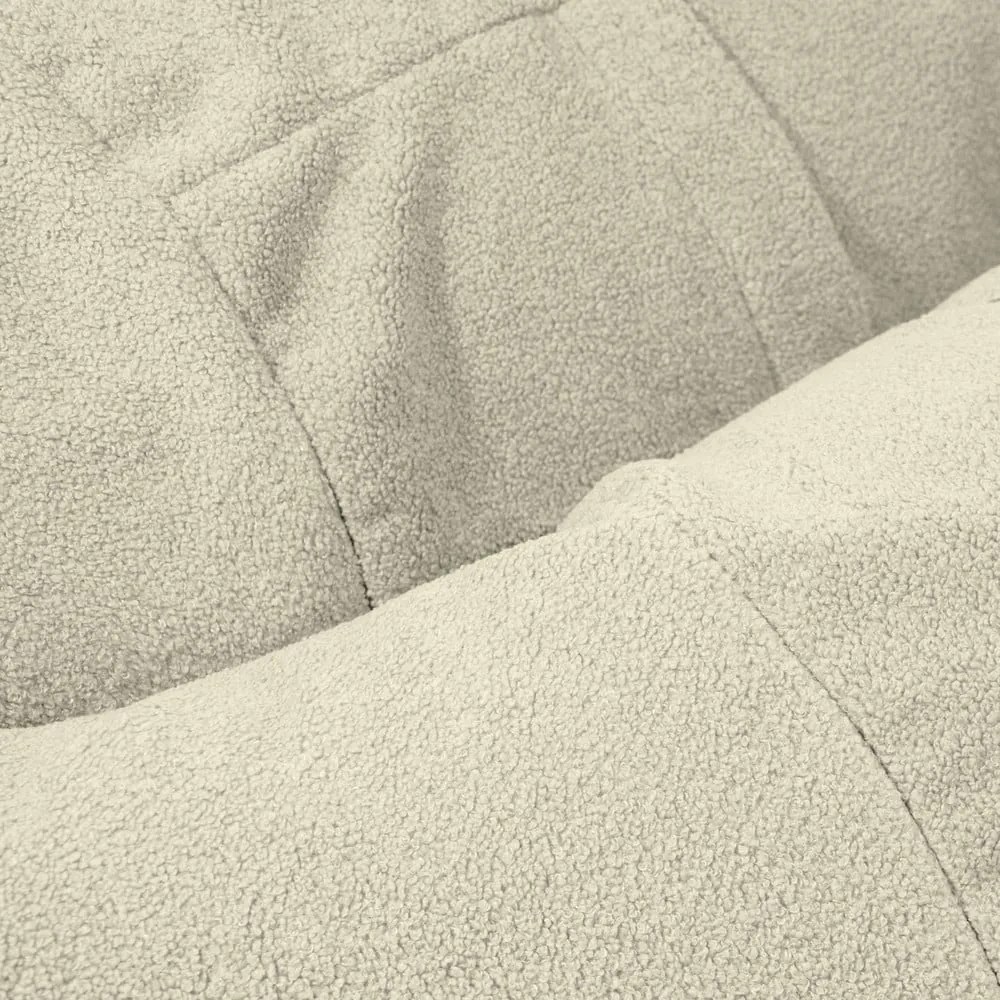 Svetlosivý sedací vak z textílie buklé Roll 105 – SLOWDOWN