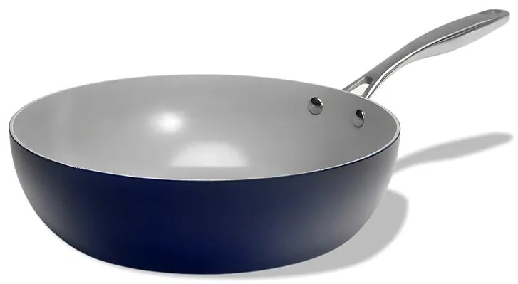 Elmich Nepriľnavá keramická Wok panvica Vital Ø 30 cm - tmavomodrá