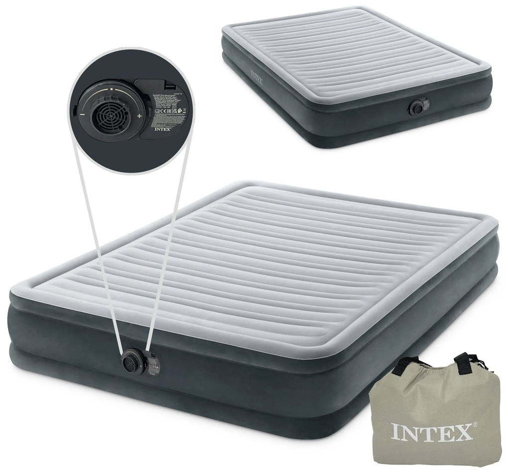 INTEX Nafukovací matrac 203x152 cm s pumpou pre dve osoby INTEX 67770ND
