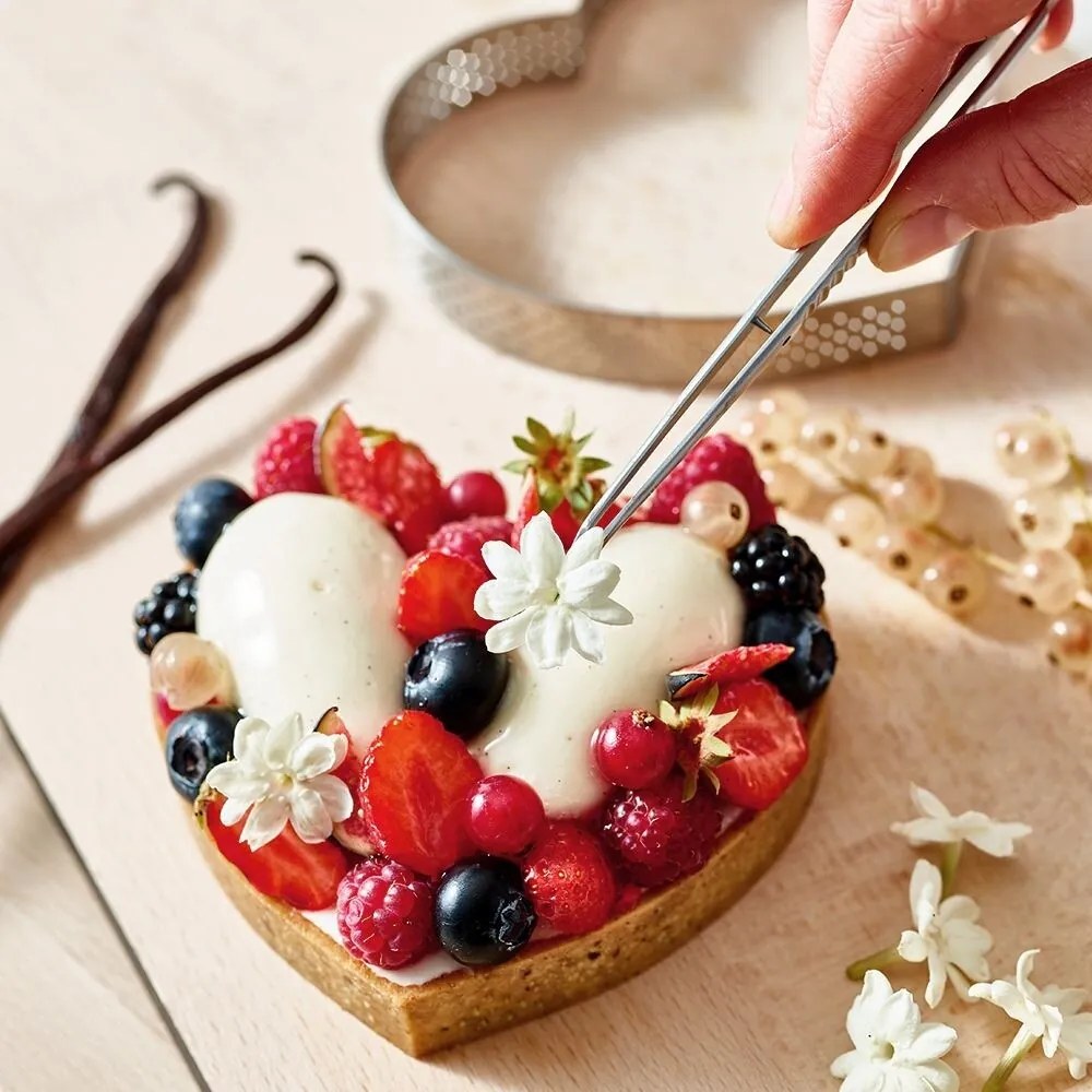 De Buyer 3099.51 Perfor. rám srdce 12 cm, nehrdz. oceľ, 12 cm