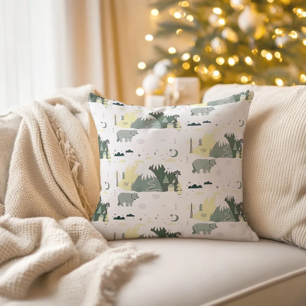 Biante Zamatová obliečka na vankúš Tamara TMR-031 Medvede v horách 70 x 90 cm