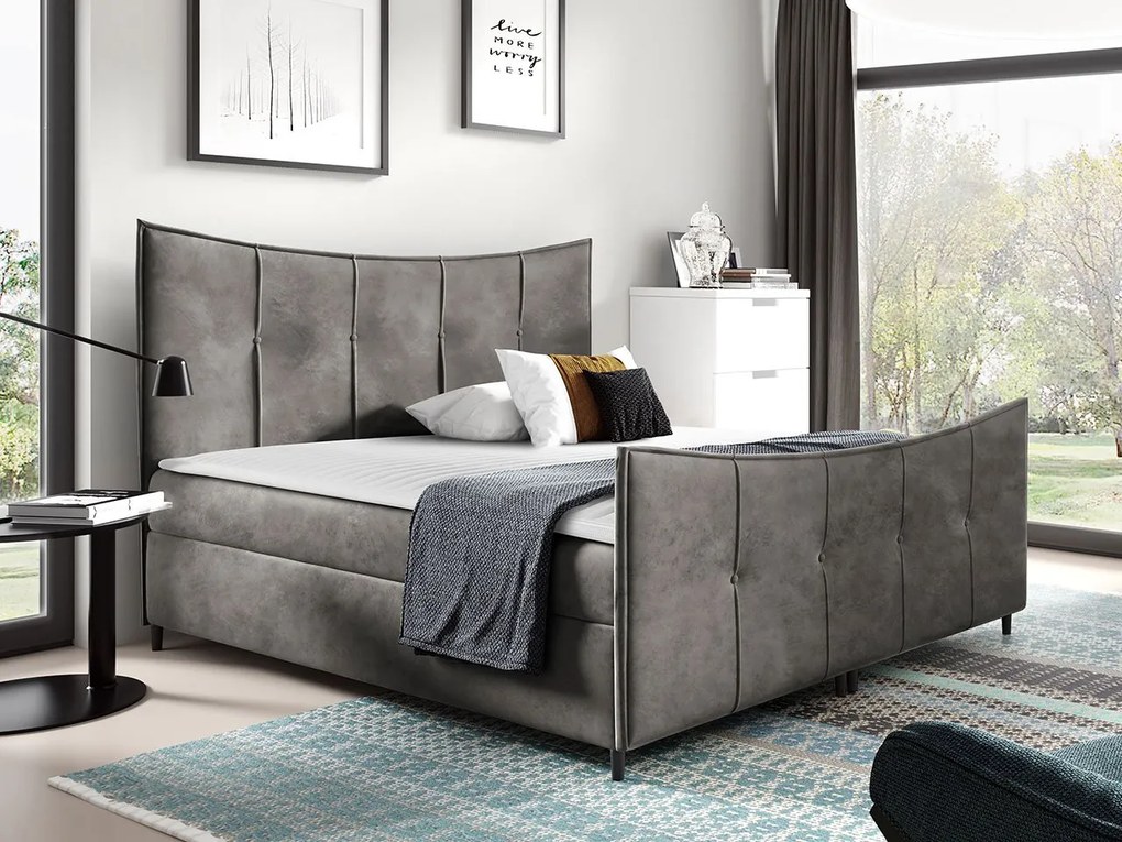 Kontinentálna posteľ Wacjo Lux, Rozmer postele: 200x200, Dostupné poťahy: Fresh 04