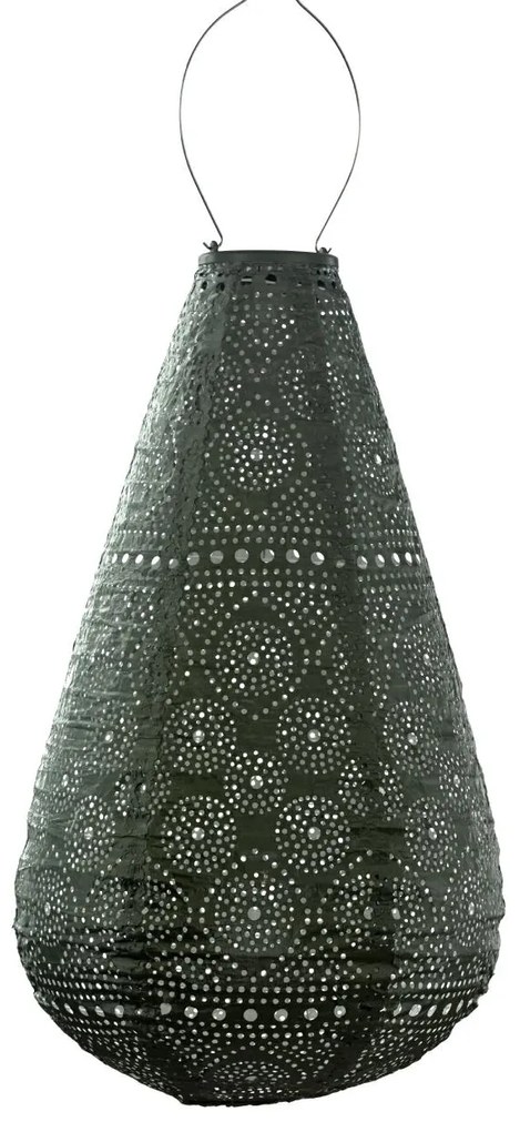 SOLÁRNY LAMPÁŠ DROP 48X28 CM ZELENÁ