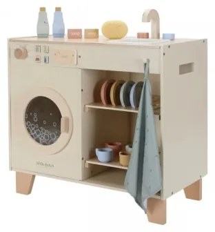 Little Dutch - Drevená práčka s príslušenstvom