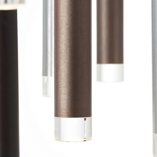 Brilliant -LED stmievateľný luster na lanku CEMBALO LED/70W/230V chróm/čierna/hnedá