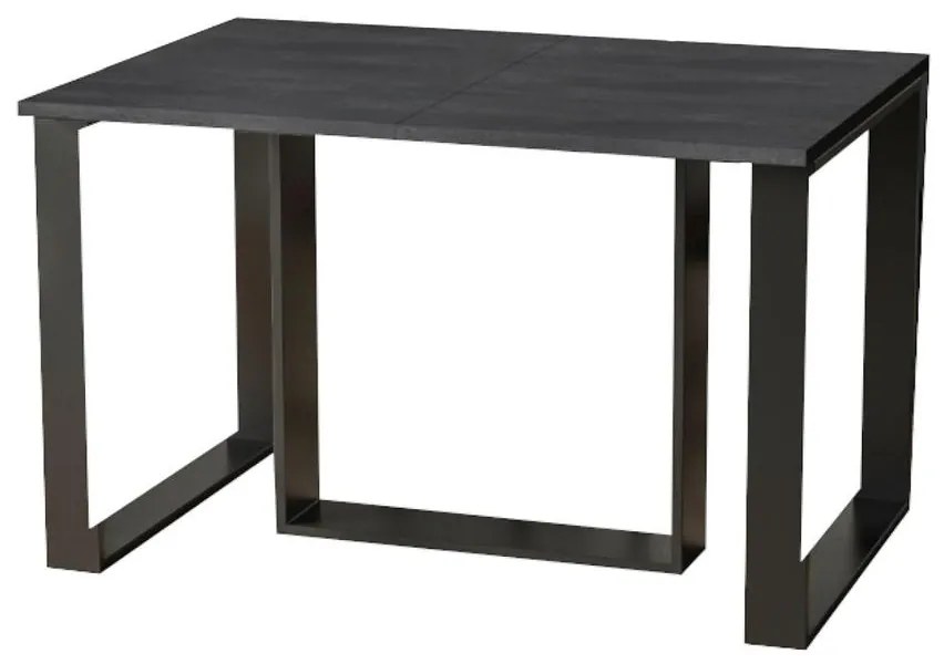 Rozkladací stôl Borys 130/290x80cm betón tmavý