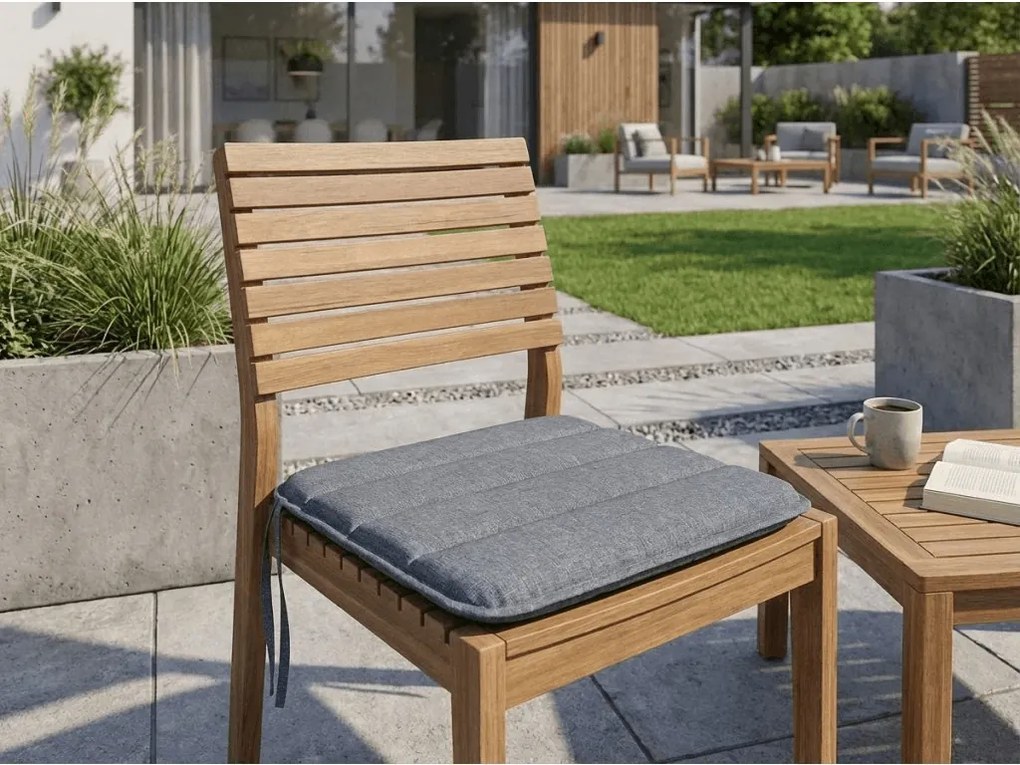 Podsedák na stoličku LINGE GREY 37x37 cm, sivý