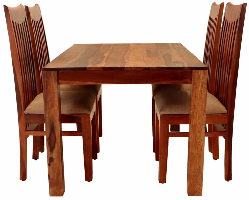 furniture-nabytek.cz - Jedálenský set pre 4 osoby Gani z indického masívu palisander