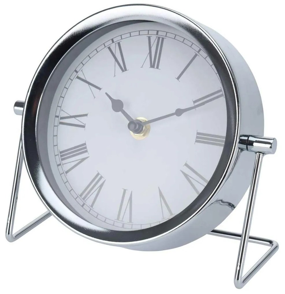 Stolné hodiny Chrome, chrómová