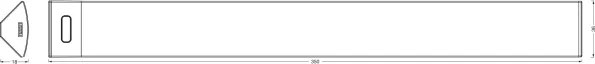 Osram - LED stmievateľné svietidlo pod linku so senzorom LINEAR ANGLE LED/5W/230V 35 cm biela