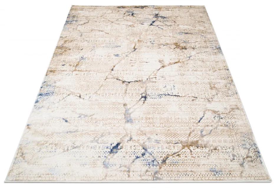 Kusový koberec Hegla krémovo-modrý 140x200cm