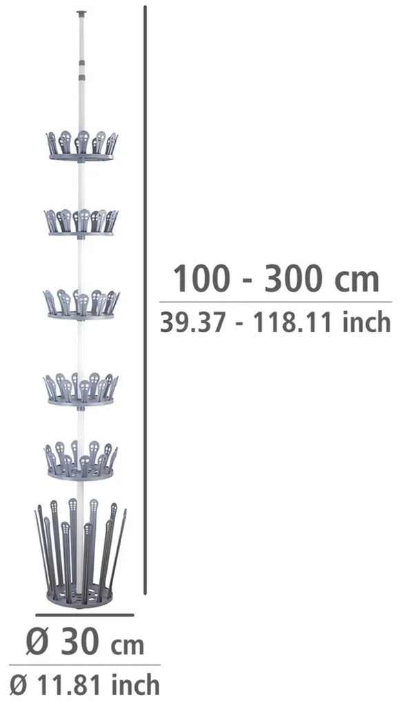 Wenko Teleskopický vešiak na topánky Achilles, 36 párov