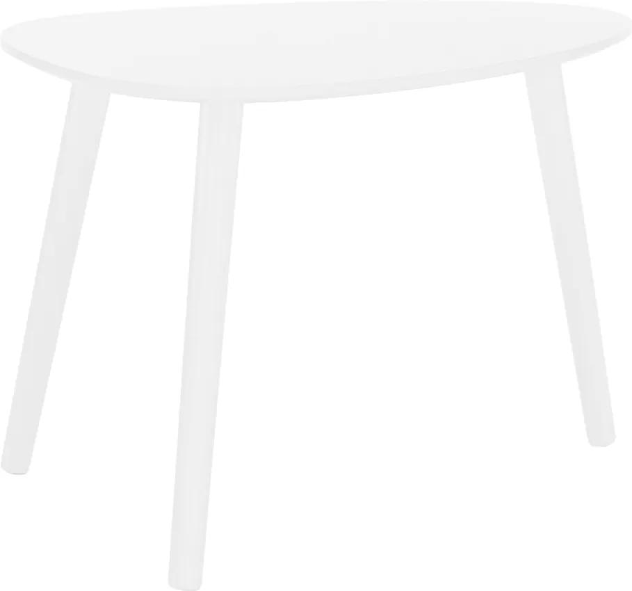 Príručný stolík, biela, DANZ