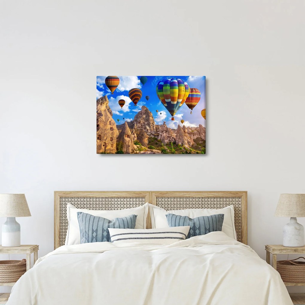 Obraz - Teplovzdušné balóny, Cappadocia, Turkey. (70x50 cm)