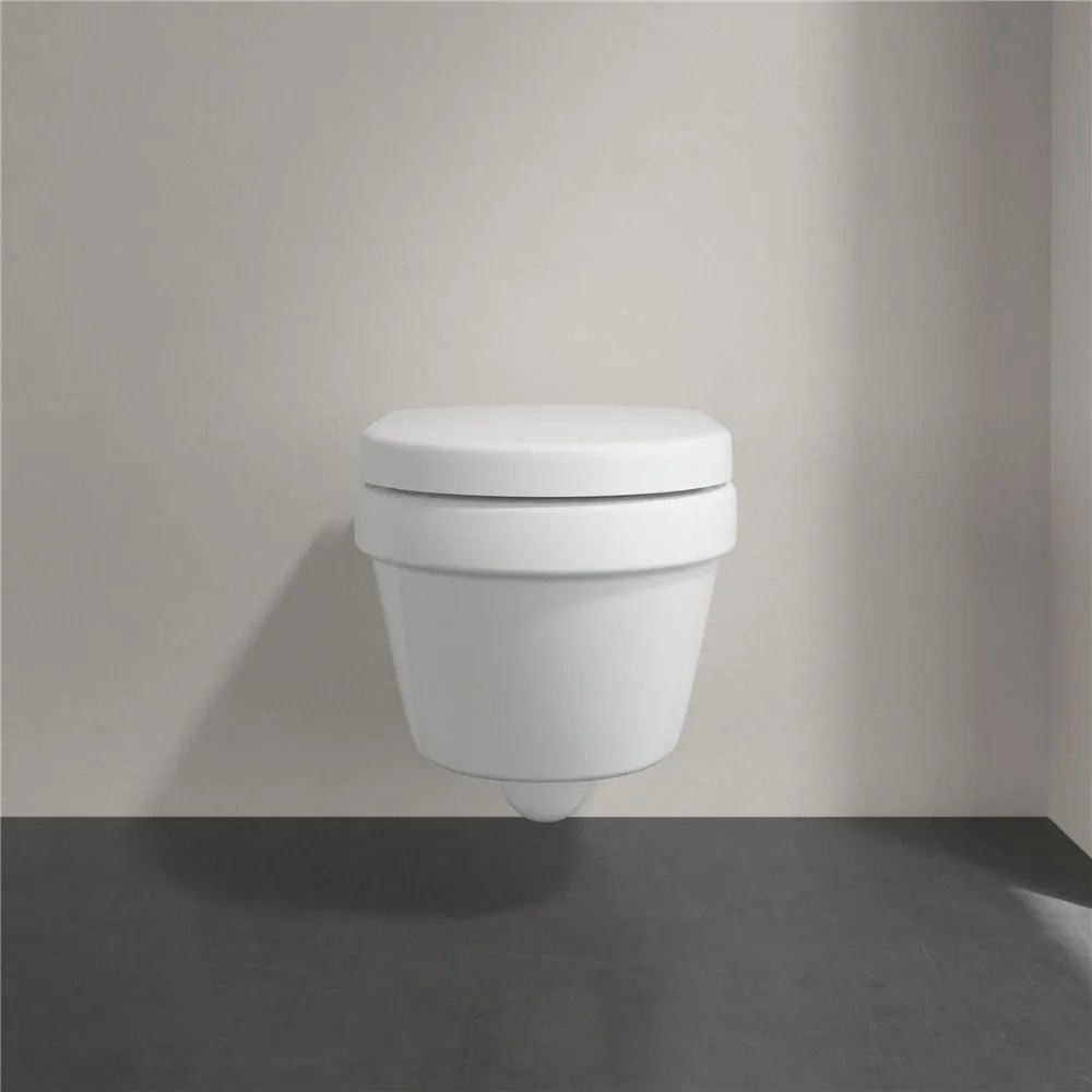 VILLEROY &amp; BOCH Architectura Compact závesné WC s hlbokým splachovaním bez vnútorného okraja, 350 x 480 mm, biela alpská, 4687R001
