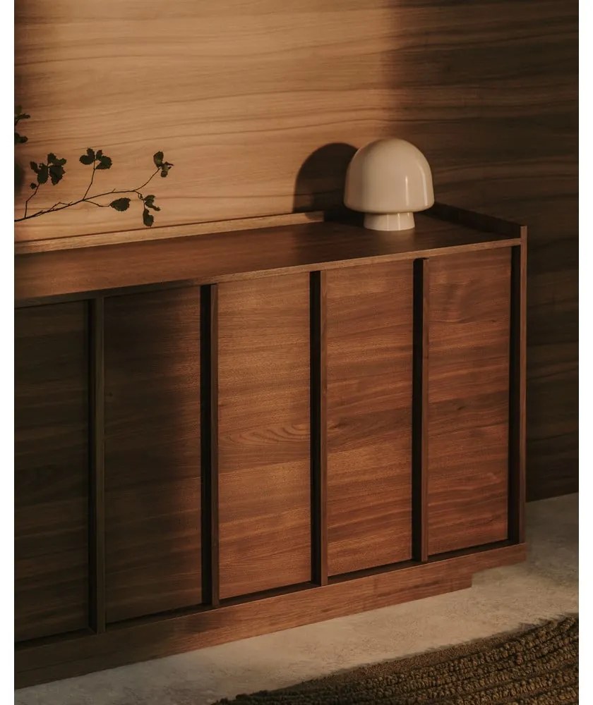 Hnedá komoda v dekore orecha 200x80x45 cm Onix – Kave Home