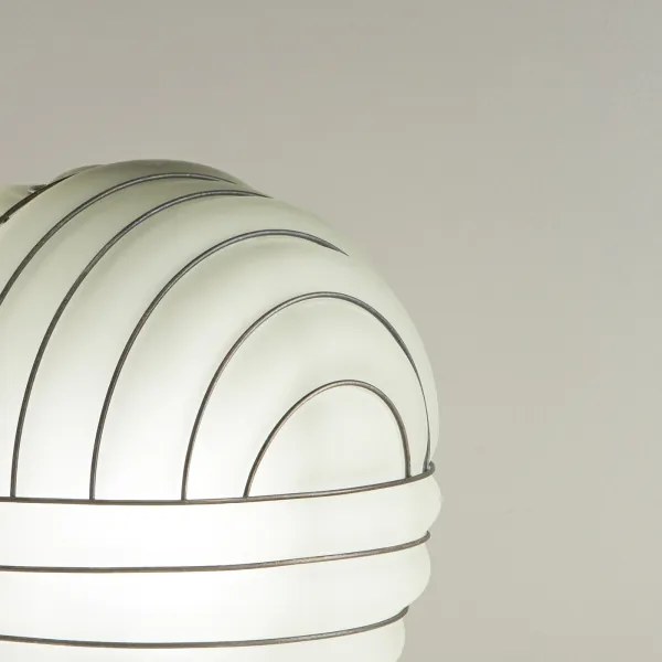 SIRU - Stolná lampa CARTESIO 1xE27/60W/230V hnedá/biela benátske sklo