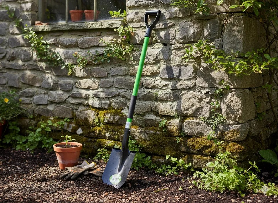 Garden Line Ostrá lopata so sklenenou rukoväťou 120 cm