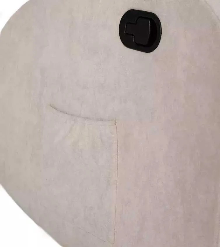 LuxuryForm DESIGN Televízne kreslo BRUNO otočné, hojdacie s polohovaním - béžové