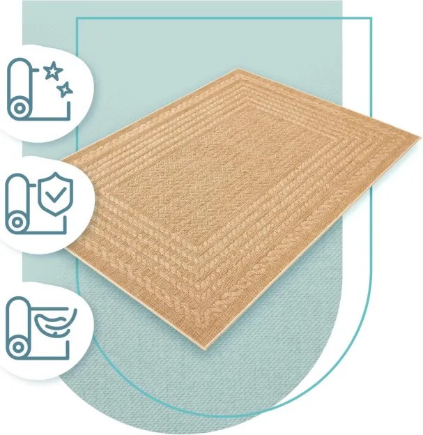 Koberec šnúrkový Balta Timber 36317 556