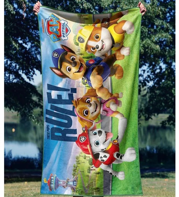 TipTrade Bavlnená froté osuška 70 x 140 cm- Labková Patrola Všetky Labky do Centrály