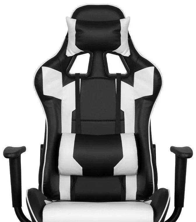 Herná stolička Premium 916 - bieločierna