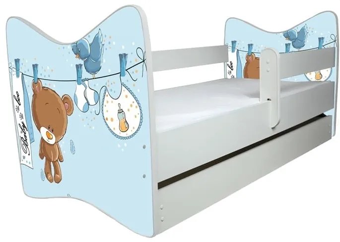Raj posteli Detská posteľ " Mokrý Medvedík "  DLX biela