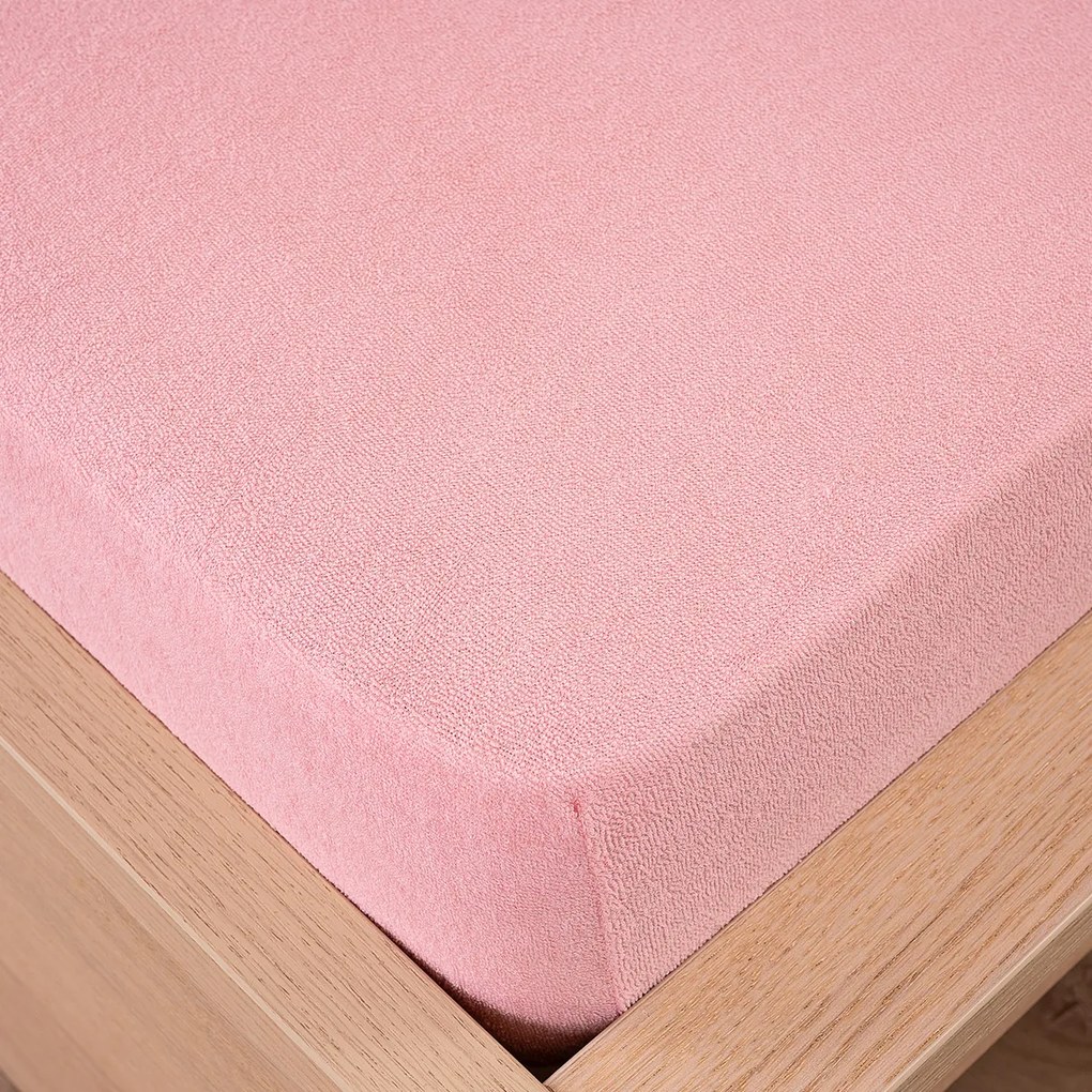 4Home Froté prestieradlo ružová, 90 x 200 cm
