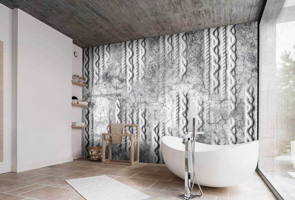 Fototapeta - Väzba na betón - šedá (152,5x104 cm)