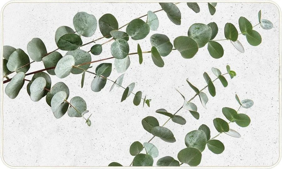 Biely/zelený koberec 45x75 cm Stevia – douceur d'intérieur