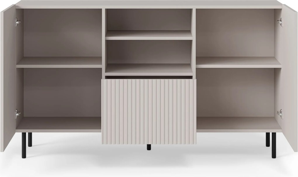 Komoda PAXOS KM-1 150 cm kašmírová/čierna