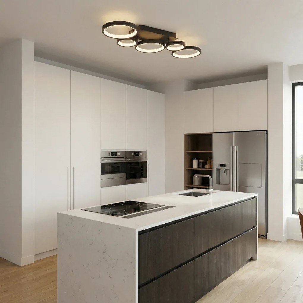 Toolight Toolight, LED stropné svietidlo, 35W, 4000K, 2000lm, APP1913-C, čierna, OSW-66060