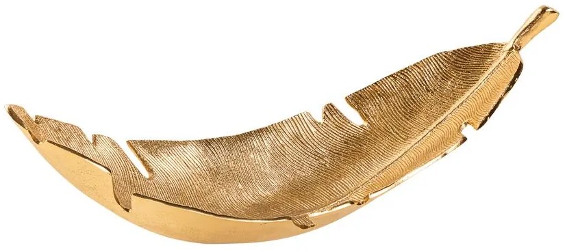 Moderná dekoračná misa GOLD LEAF, 62 cm, zlatá