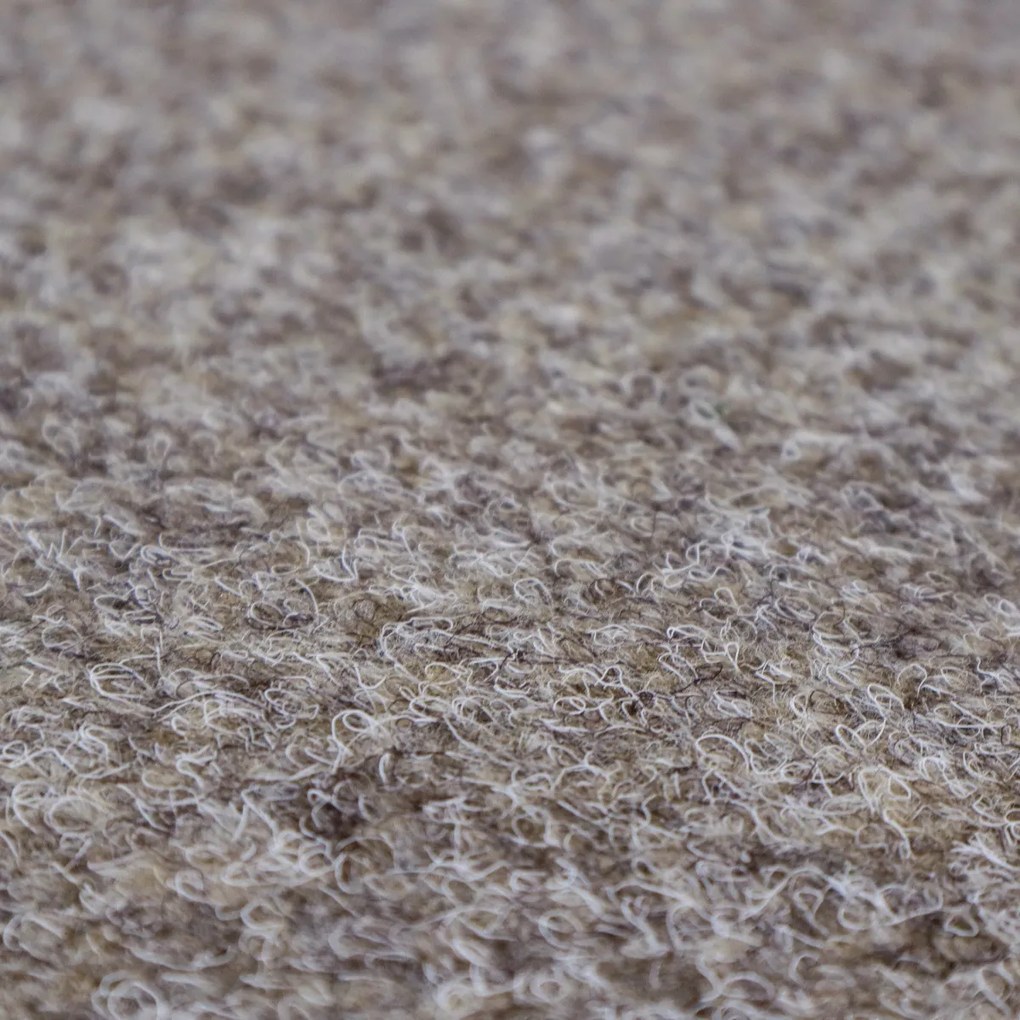 AKCIA: 100x240 cm Metrážny koberec Santana 12 piesková s podkladom resine, záťažový, šíře, béžová, resine, chodba / predsieň