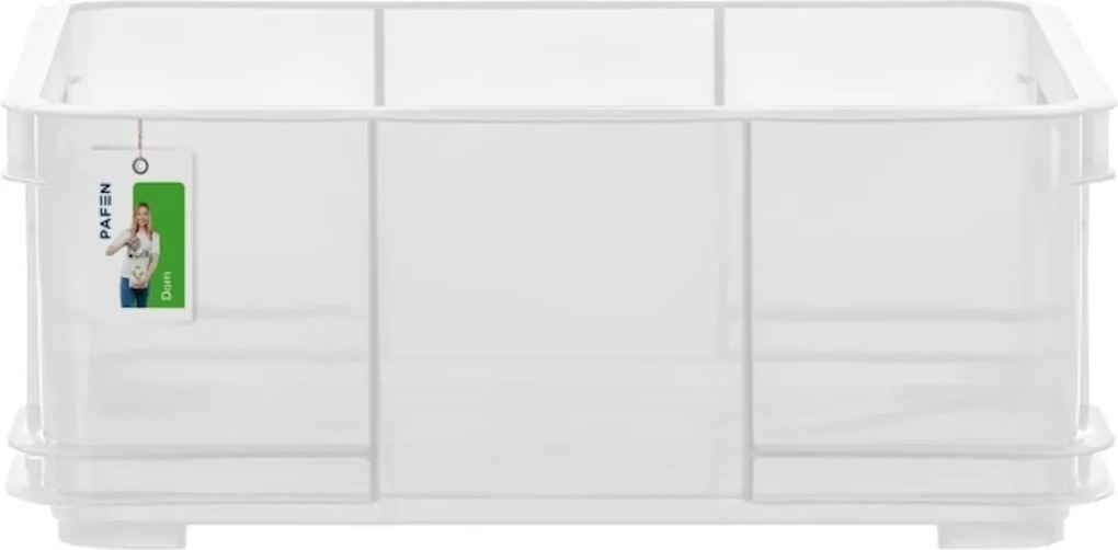 Keeeper Úložný box pro domácnost i dílnu, BRUNO L, 20,5L, 43 x 35 x 17,5 cm, transparentní