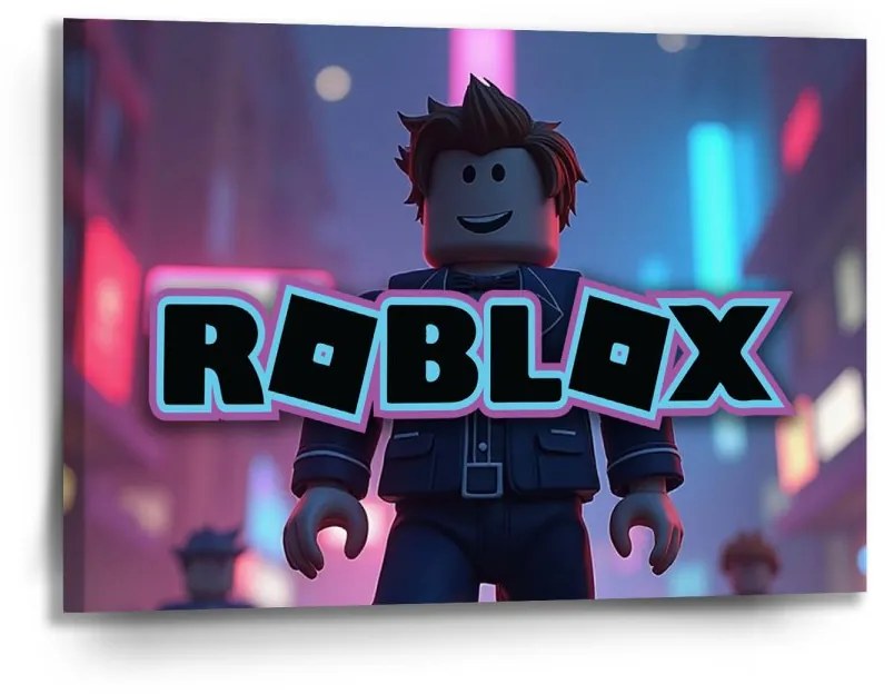Sablio Obraz ROBLOX Neónové mesto - 90x60 cm