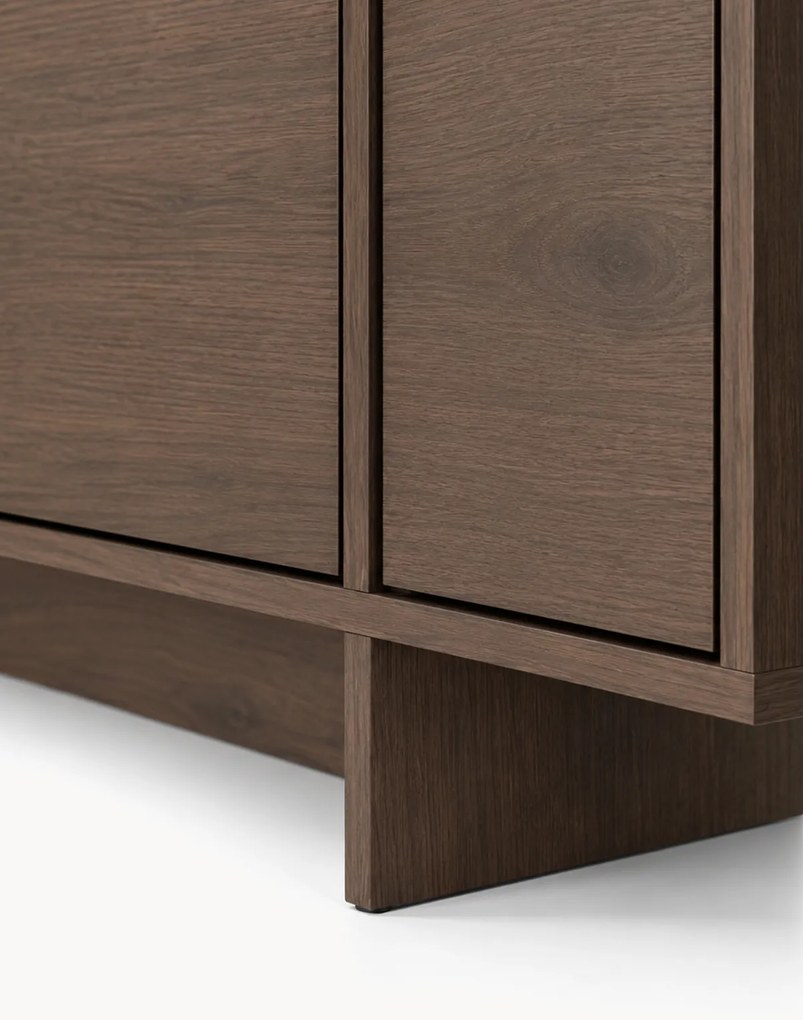 Komoda Zolia 180 cm štvordverová - orech elegant