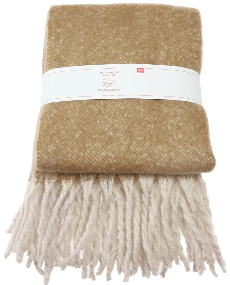 Žltohnedá deka 127x185 cm – Rex London